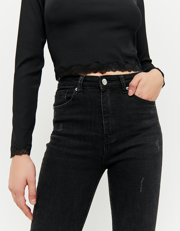 cropped jeans trousers