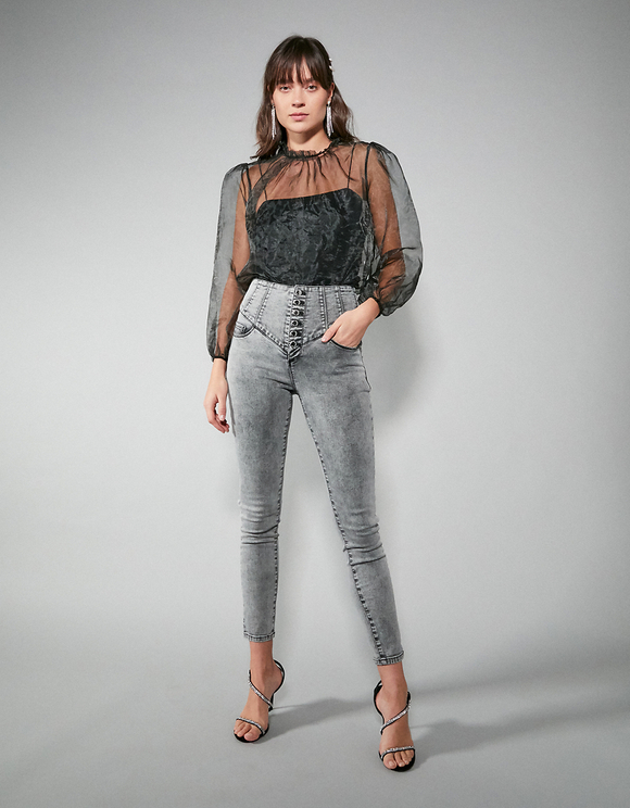 Jean Skinny Taille Tres Haute Tally Weijl Online Shop