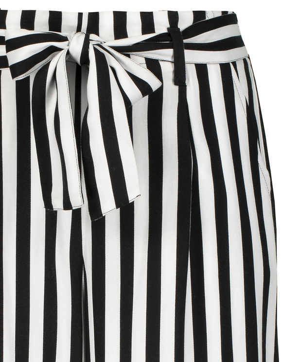 monochrome striped trousers