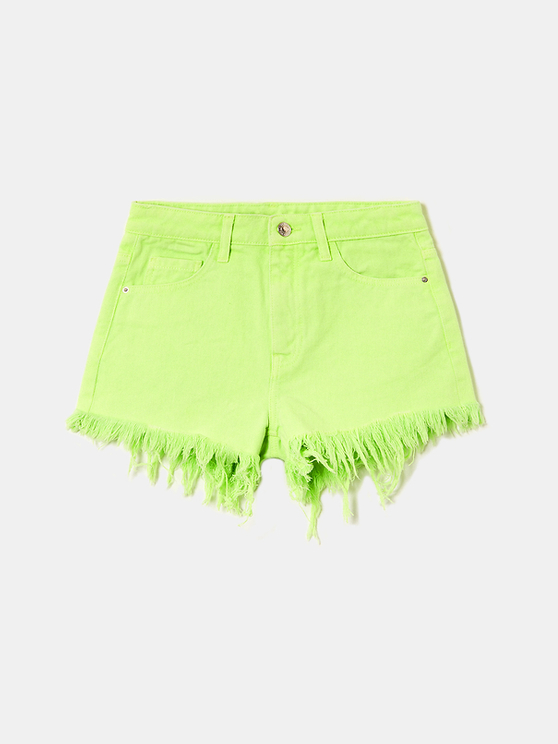 neon denim shorts