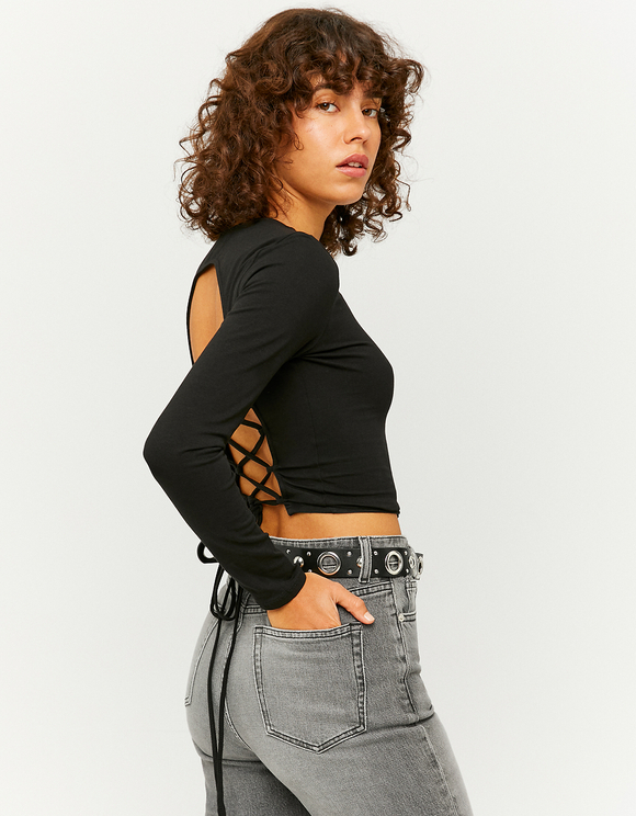 Open Lace Up Back Top | TALLY WEiJL 