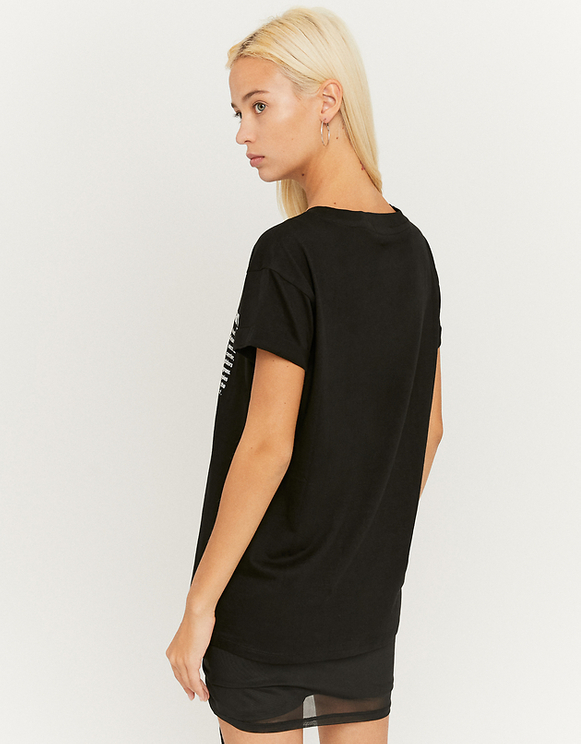 Schwarzes T Shirt Mit Aufdruck Tally Weijl Online Shop