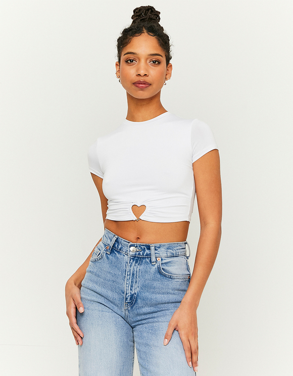 Cropped Top With Cut Out Detail
