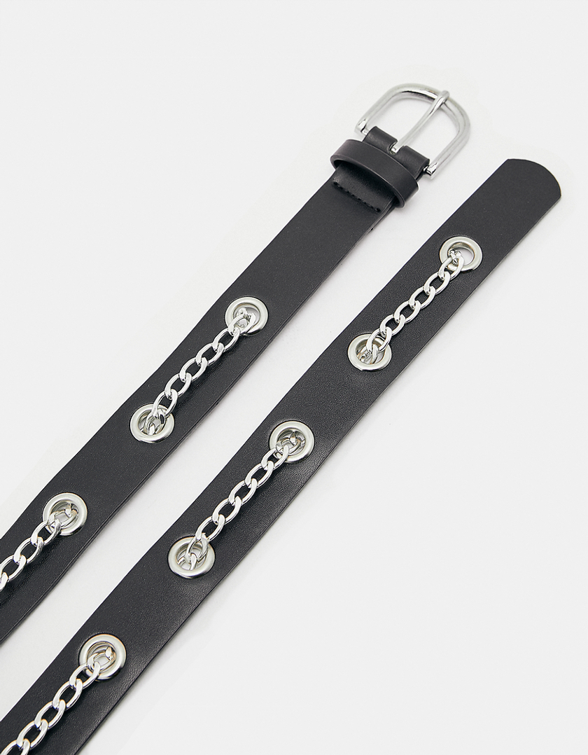 TALLY WEiJL, Eyelets & Chains Belt for Women