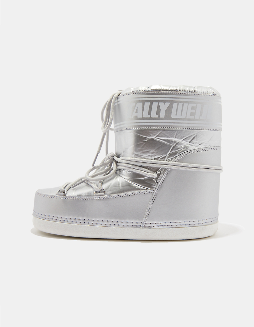 TALLY WEiJL, Silver Logo Snowboot for Women