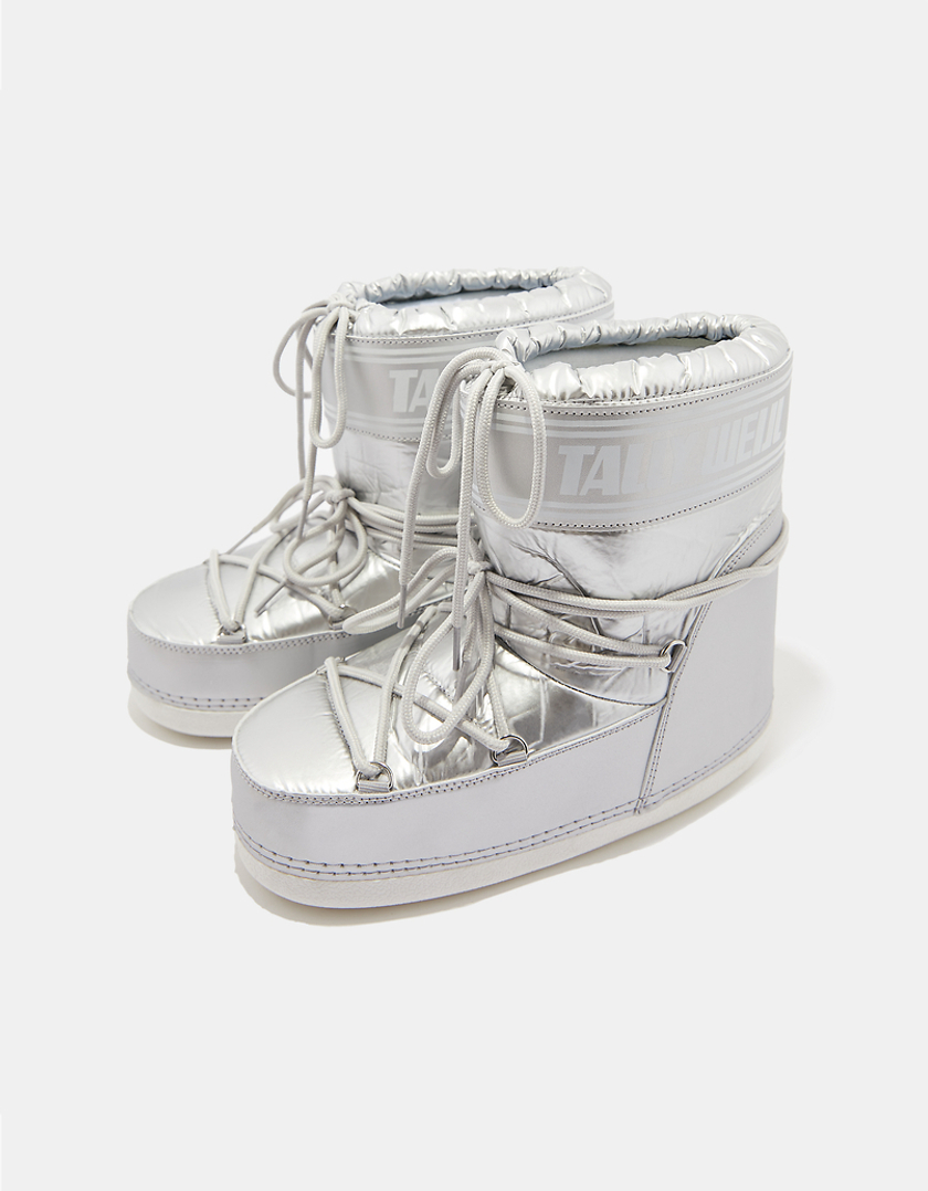 TALLY WEiJL, Silver Logo Snowboot for Women