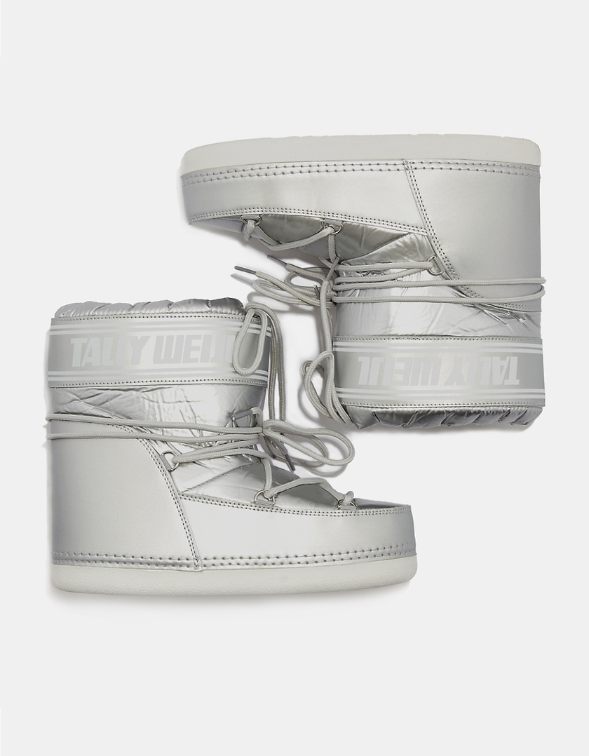 TALLY WEiJL, Silver Logo Snowboot for Women