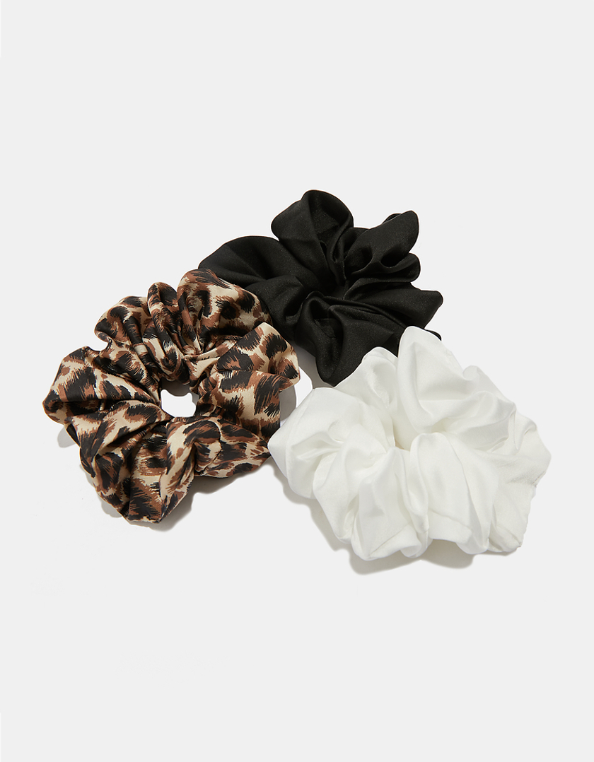 TALLY WEiJL, Set di 3 Scrunchies con Stampa Leopardata for Women