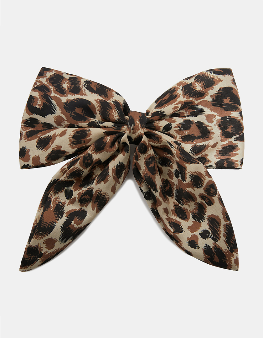 TALLY WEiJL, Leo Print Hair Bow for Women