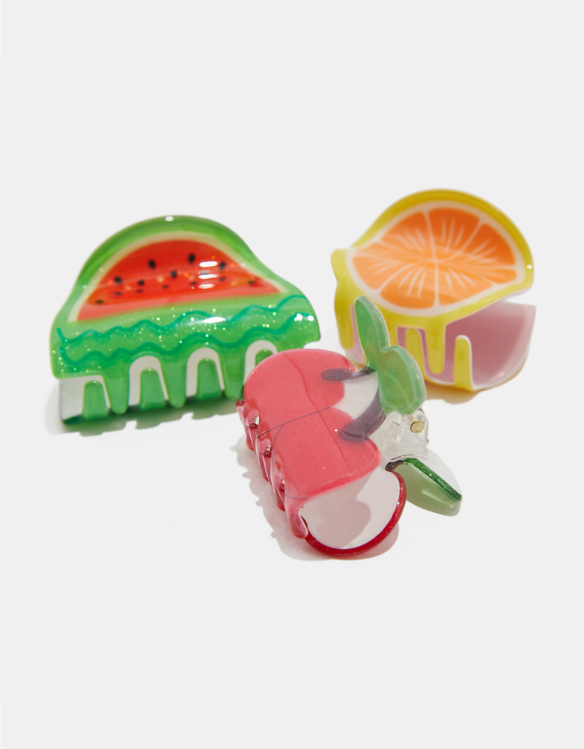 TALLY WEiJL, Lot de 3 Pinces à Cheveux en forme de Fruits for Women