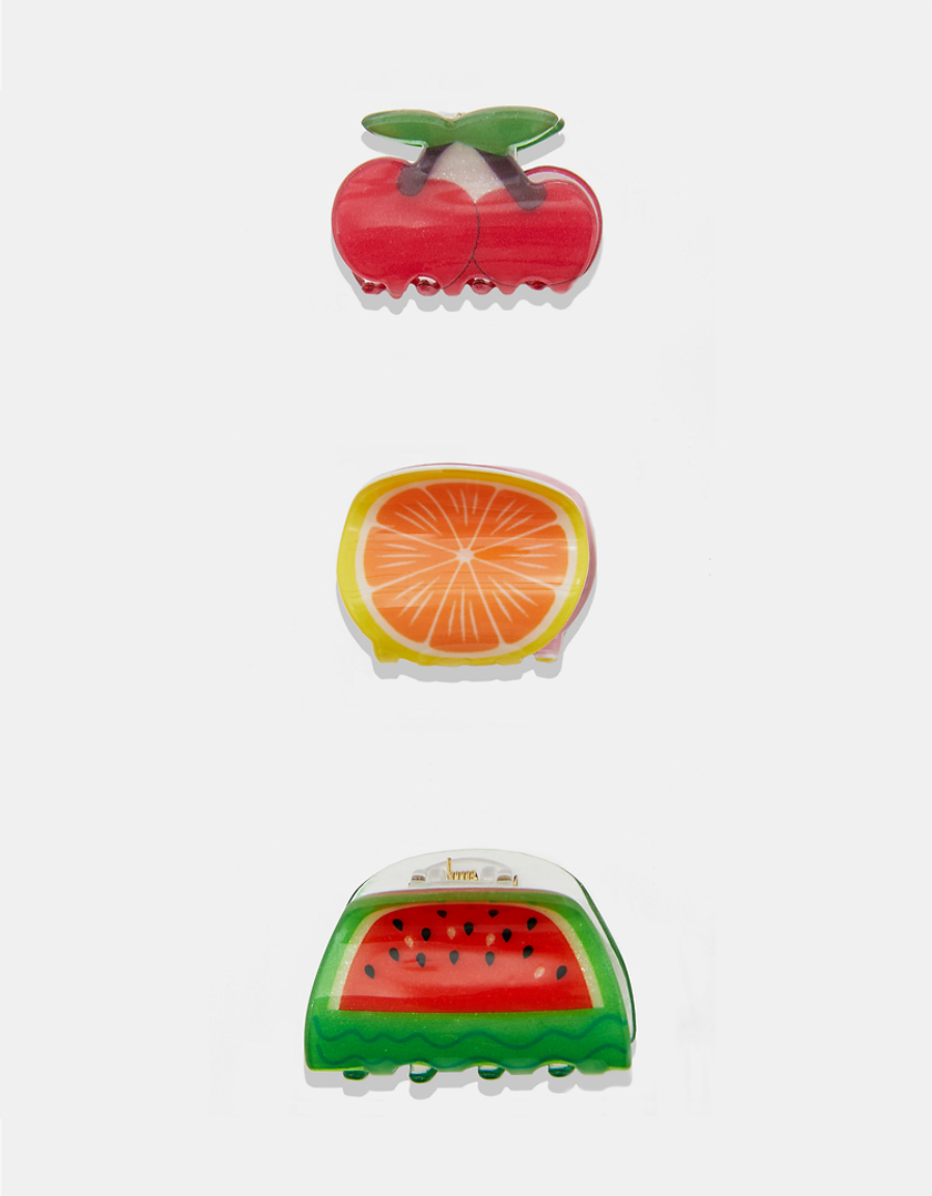 TALLY WEiJL, Lot de 3 Pinces à Cheveux en forme de Fruits for Women