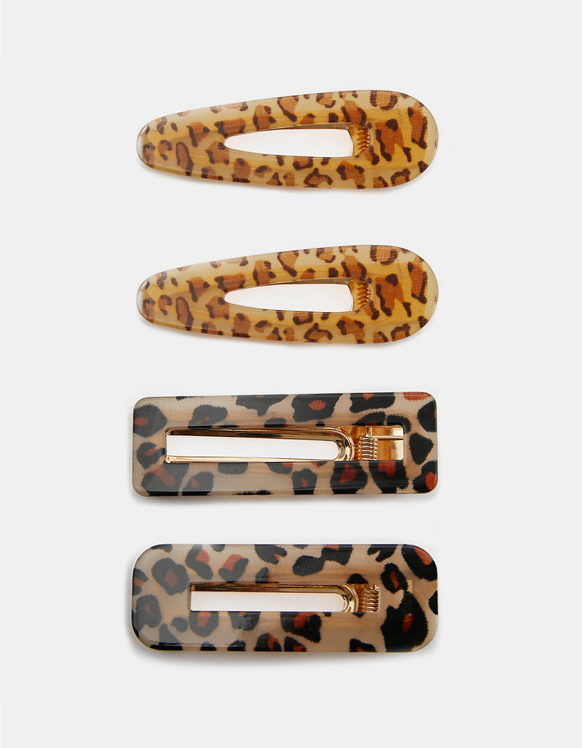 TALLY WEiJL, Animal Print Hair Clips for Women