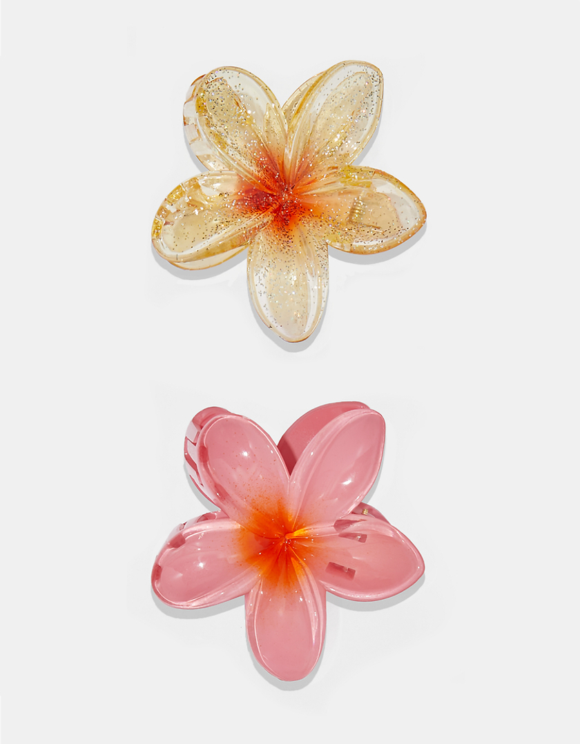 TALLY WEiJL, Pack of 2 Floral Hair Claws for Women