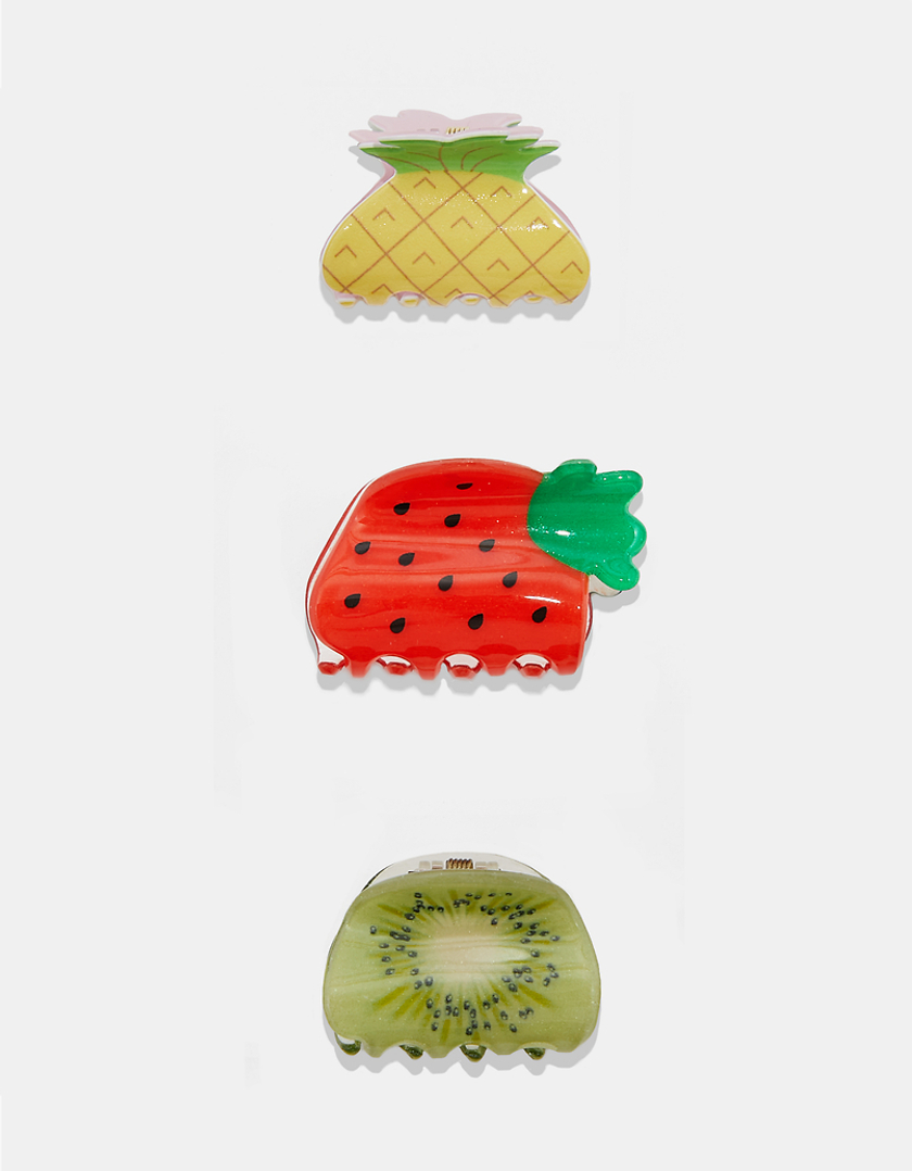 TALLY WEiJL, Lot de 3 Pinces à Cheveux en forme de Fruits for Women