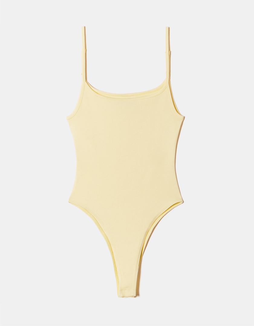 TALLY WEiJL, Yellow Basic Bodysuit for Women