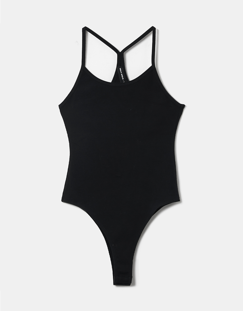 TALLY WEiJL, Black Basic Bodysuit for Women