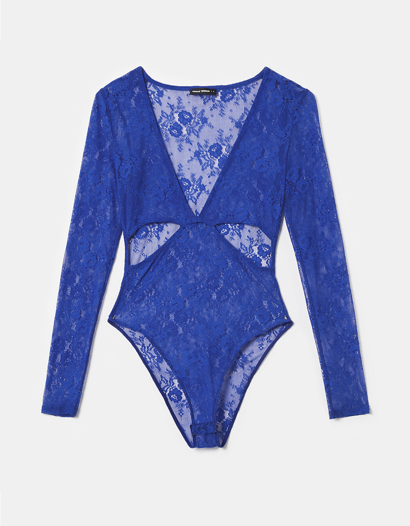 TALLY WEiJL, Blauer Langärmliger Body for Women