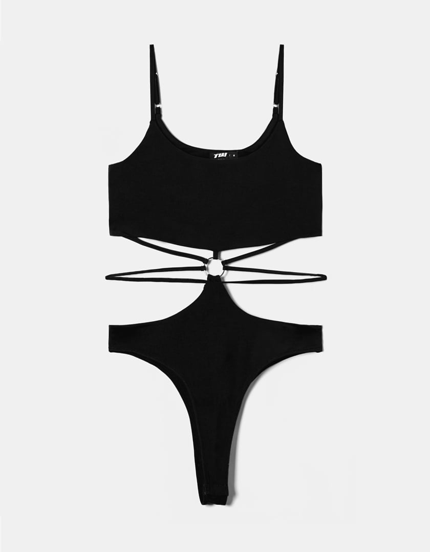 TALLY WEiJL, Black Party Bodysuit for Women