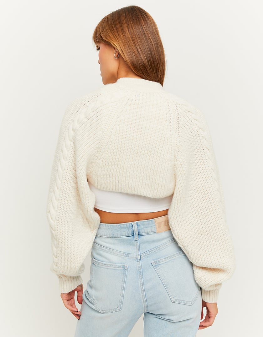 TALLY WEiJL, Cropped Chunky Knit Bolero for Women