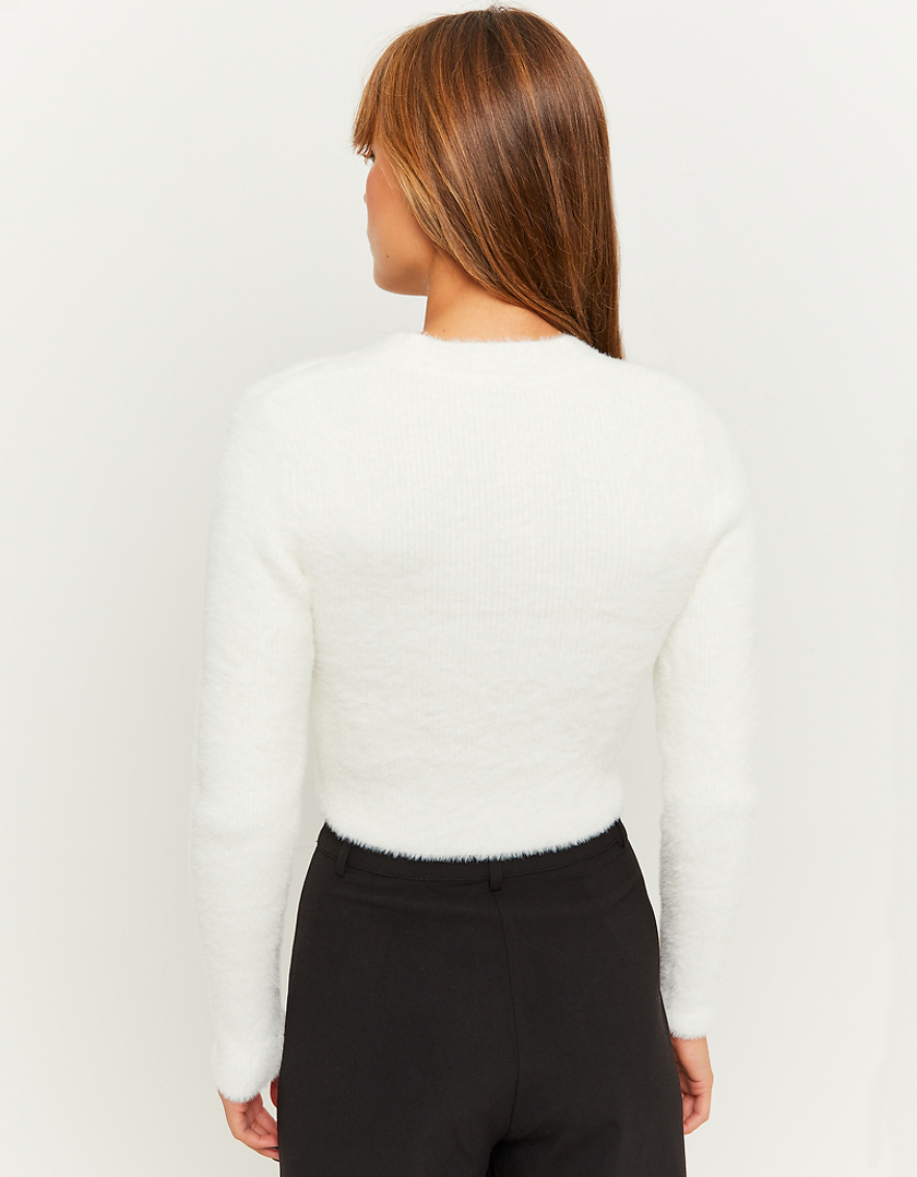 TALLY WEiJL, Cardigan court avec boutons en strass Blanc for Women