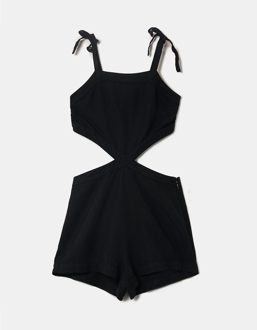 TALLY WEiJL, Μαύρο Mini Cut out Playsuit for Women