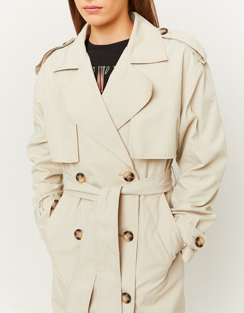 TALLY WEiJL, Beige Long Trenchcoat for Women