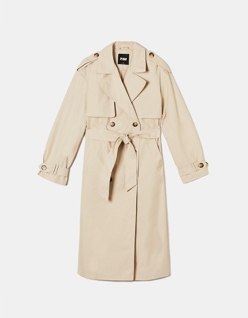 TALLY WEiJL, Beige Long Trenchcoat for Women