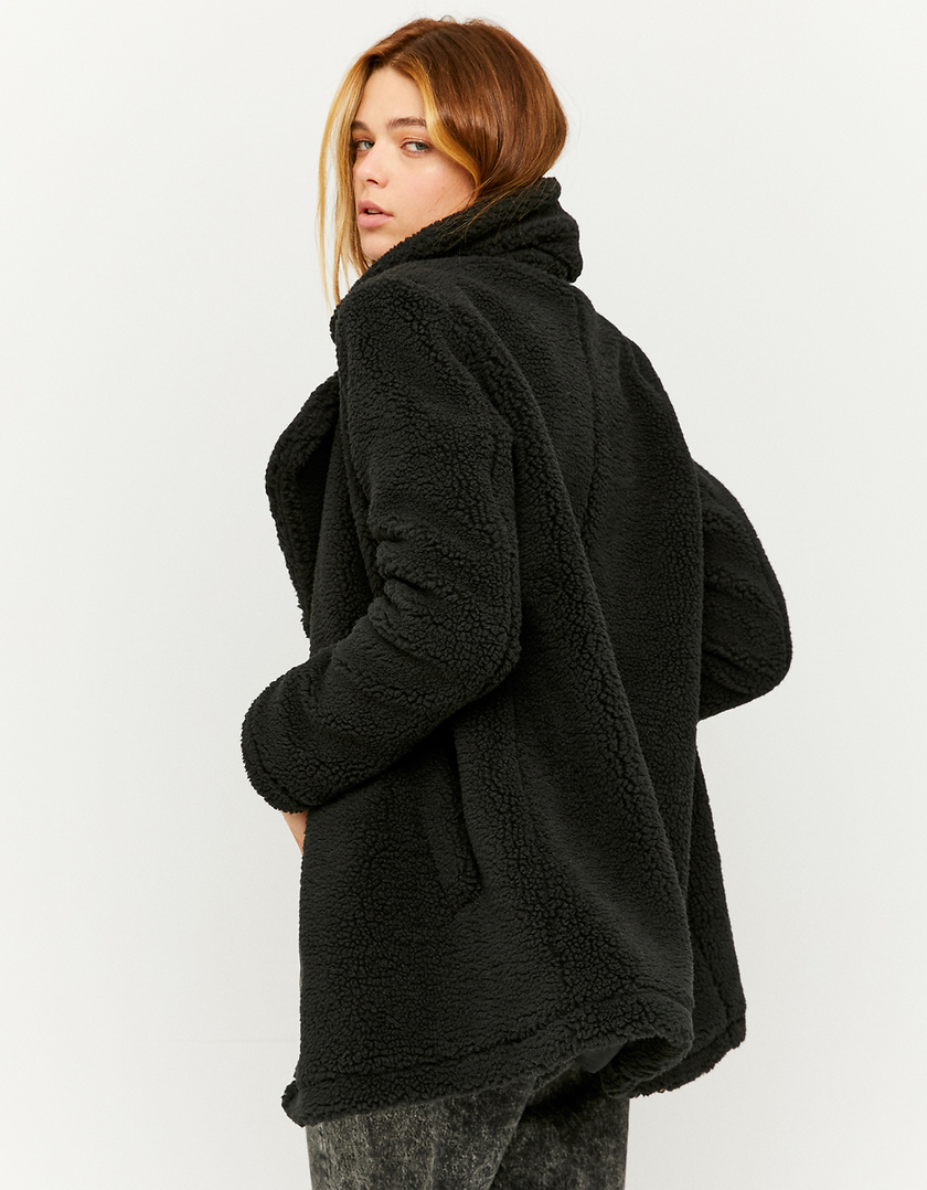 TALLY WEiJL, Cappotto Teddy in Pelliccia Sintetica Nero for Women