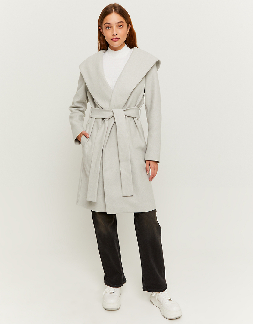 TALLY WEiJL, Grey Coat With Belt for Women