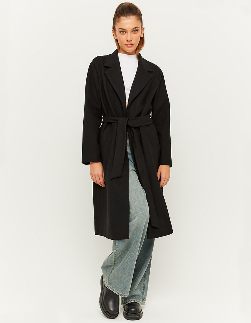 TALLY WEiJL, Black Coat With Belt for Women