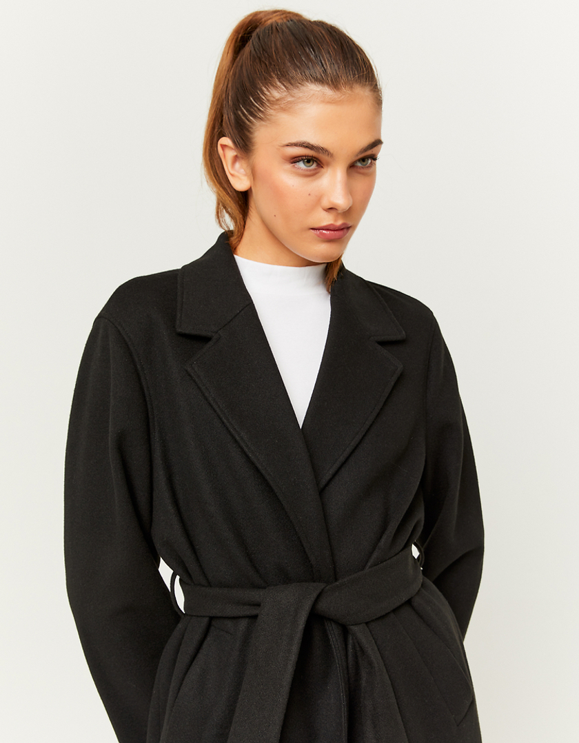 TALLY WEiJL, Black Coat With Belt for Women