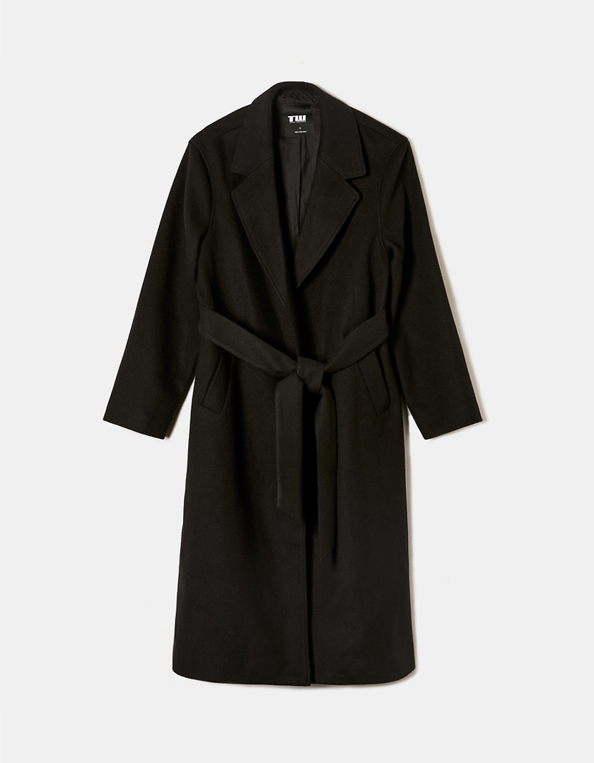 TALLY WEiJL, Black Coat With Belt for Women