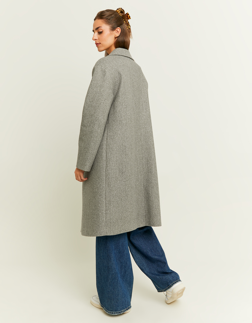 TALLY WEiJL, Grey Fake Wool Coat for Women