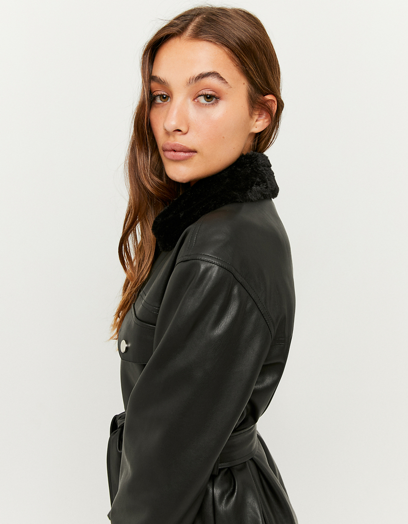 TALLY WEiJL, Black Faux leather Jacket for Women