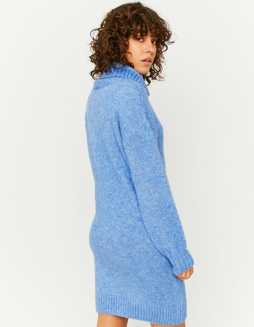 TALLY WEiJL, Robe en Maille Midi Bleue for Women