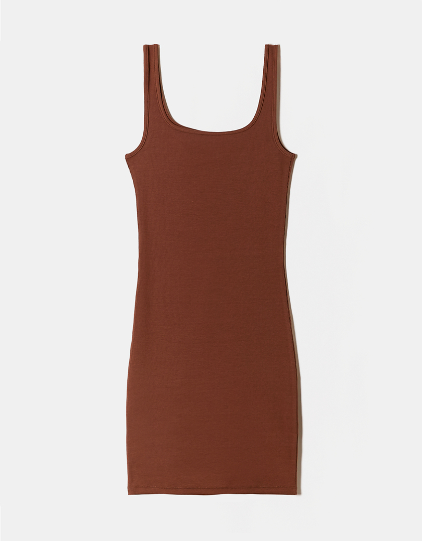 TALLY WEiJL, Brown Bodycon Mini Dress for Women