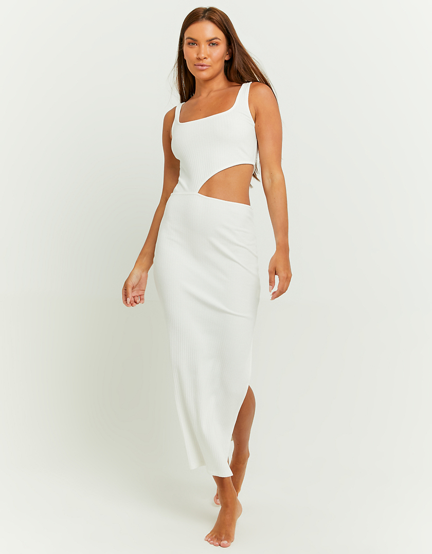 TALLY WEiJL, Robe Longue Blanche Basique for Women