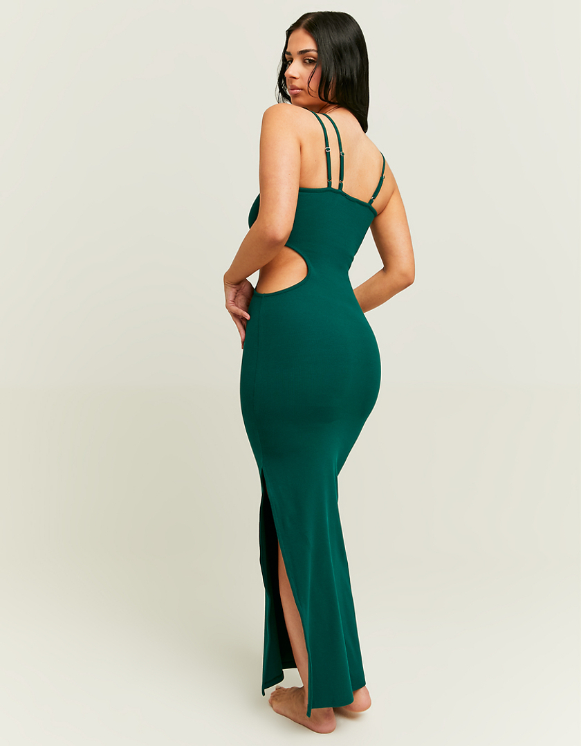 TALLY WEiJL, Robe Midi Verte avec Découpe for Women