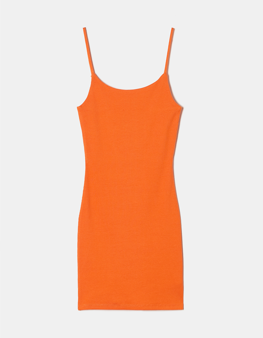 TALLY WEiJL, Orange Basic Mini Dress for Women