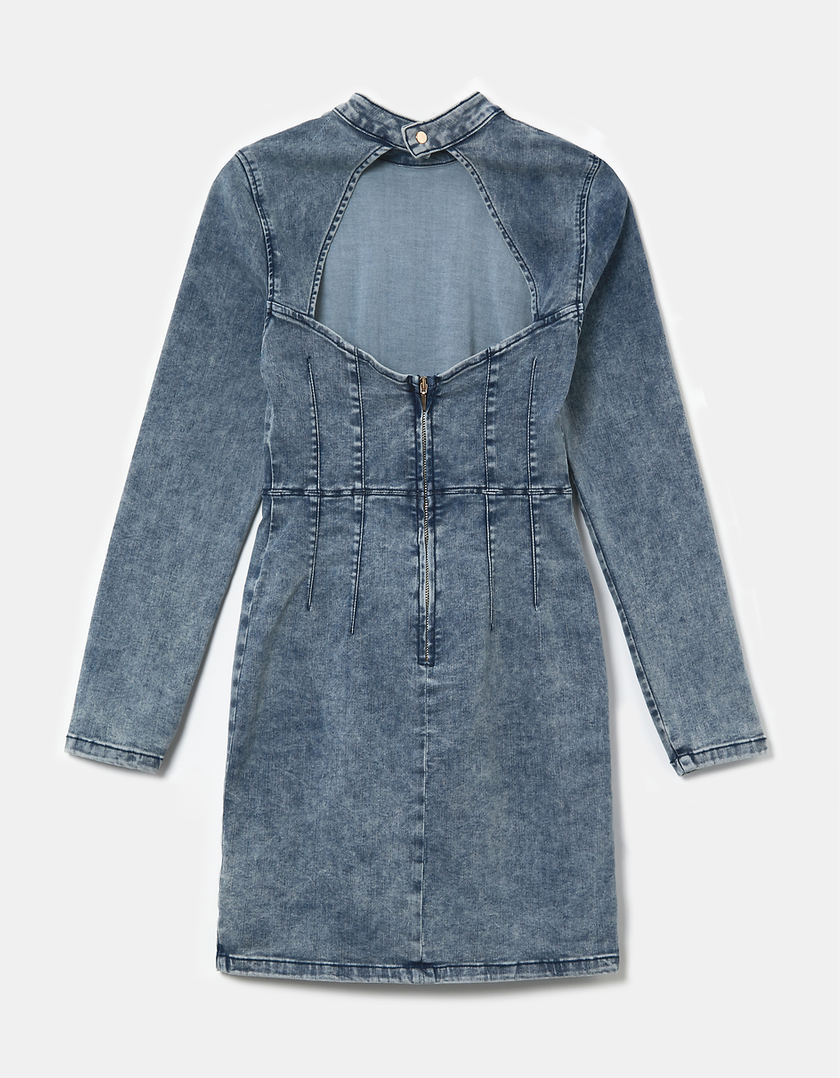 TALLY WEiJL, Dopasowana sukienka Mini z denimu for Women