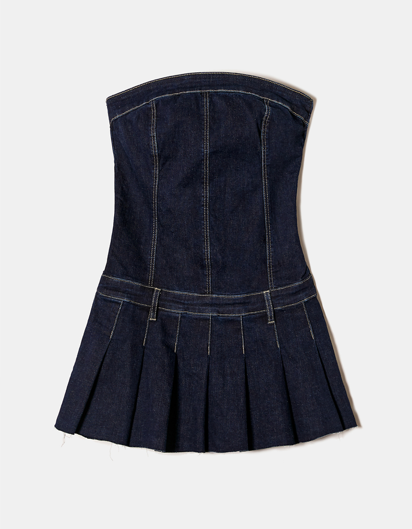 TALLY WEiJL, Robe Courte en Jean Bleu Foncé for Women