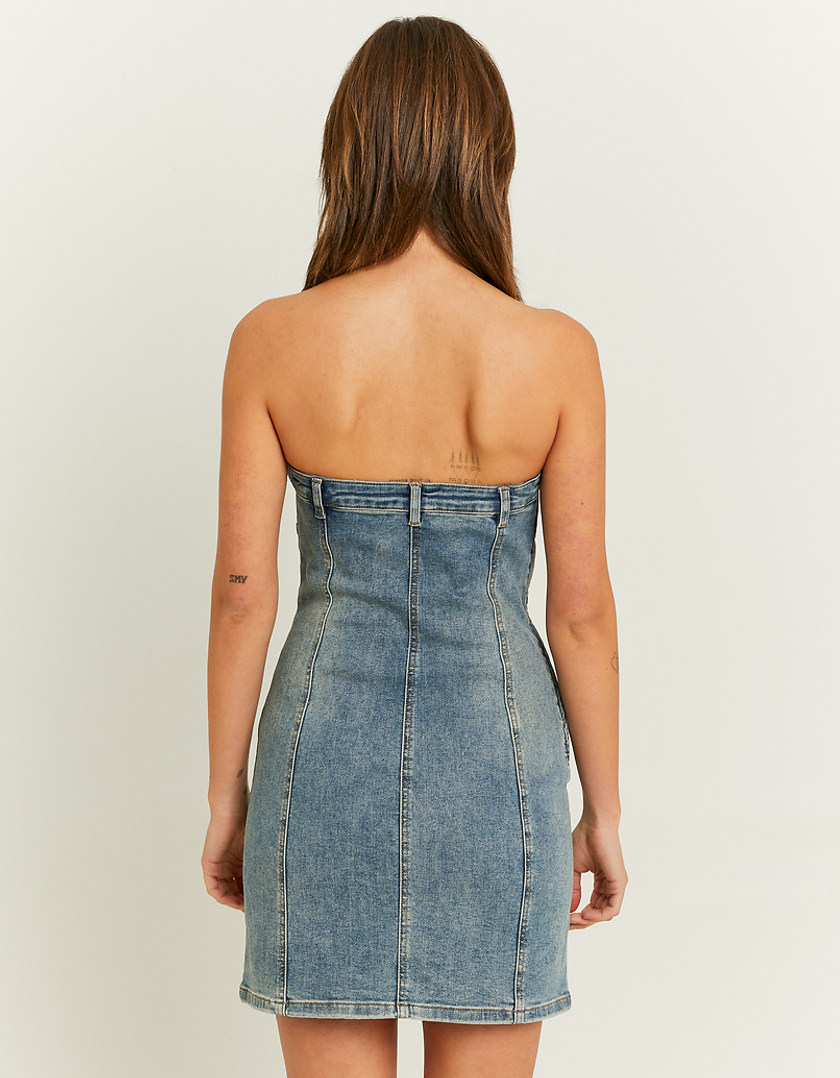 TALLY WEiJL, Robe Moulante Bustier en Jean for Women