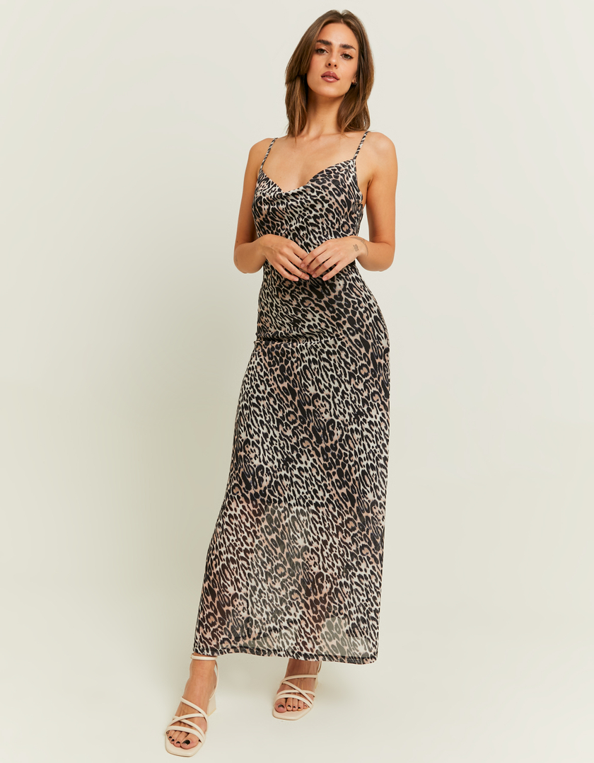 TALLY WEiJL, Maxikleid mit Leo-Print for Women