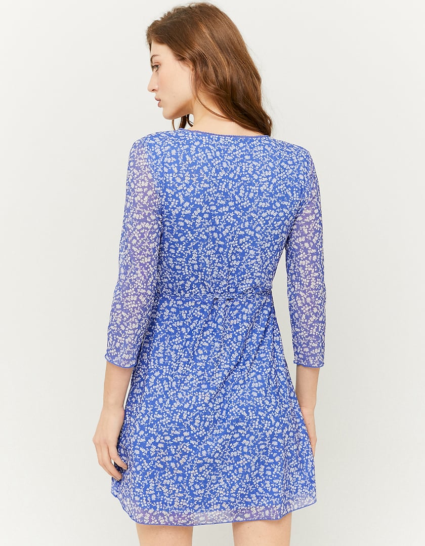 TALLY WEiJL, Mini Kleid mit Blumen und Cache-Cœur-Ausschnitt for Women