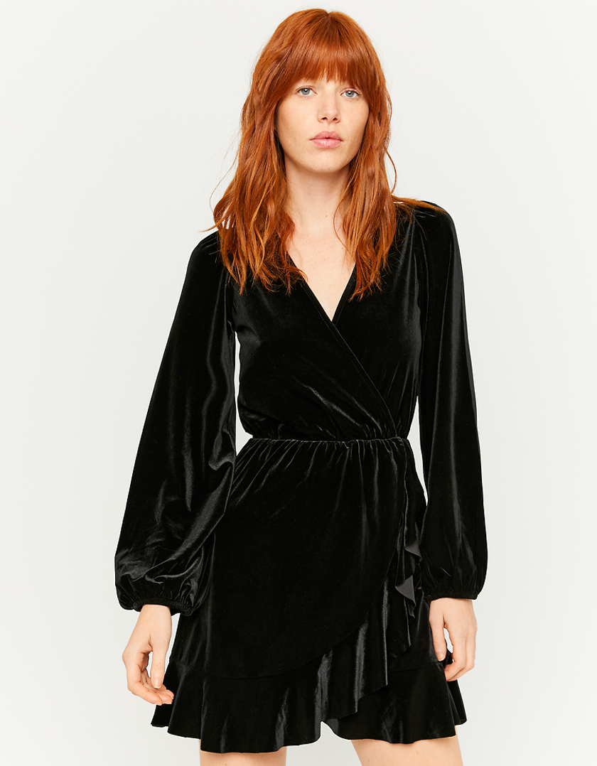 TALLY WEiJL, Robe Courte Manches Longues en Velours for Women