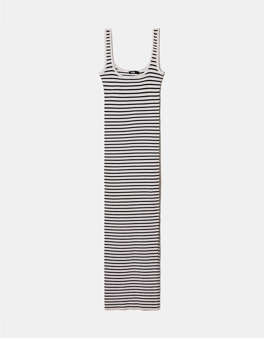 TALLY WEiJL, Vestito Midi Basico con Spacco for Women