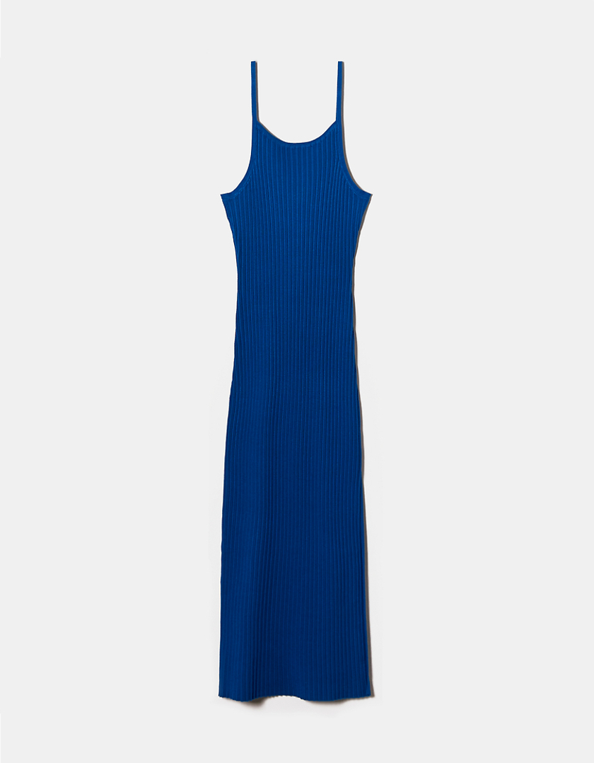 TALLY WEiJL, Blue Knitted Maxi Dress for Women