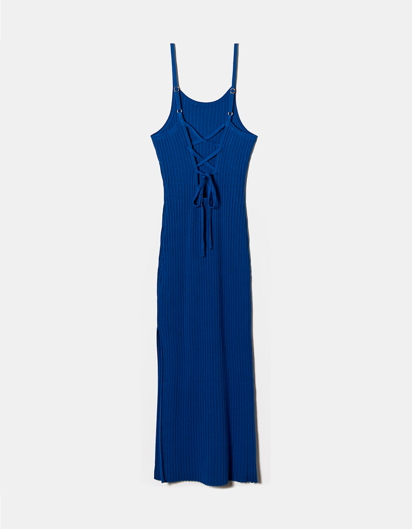 TALLY WEiJL, Blue Knitted Maxi Dress for Women