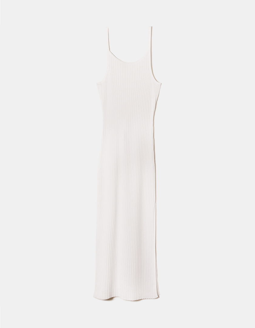 White Knitted Maxi Dress | TALLY WEiJL Netherlands