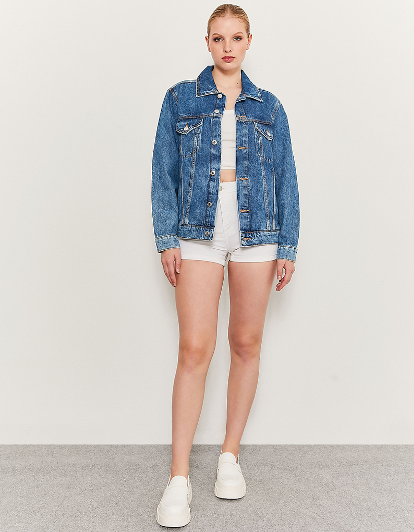 TALLY WEiJL, Niebieska kurtka jeansowa for Women